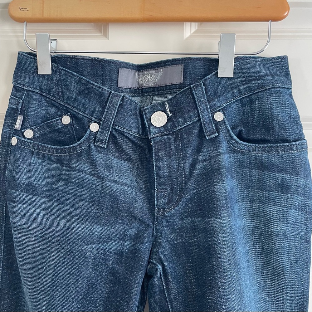 Y2K Rock & Republic women’s Dark Blue Jeans Embellished Pockets - Picture 4 of 14